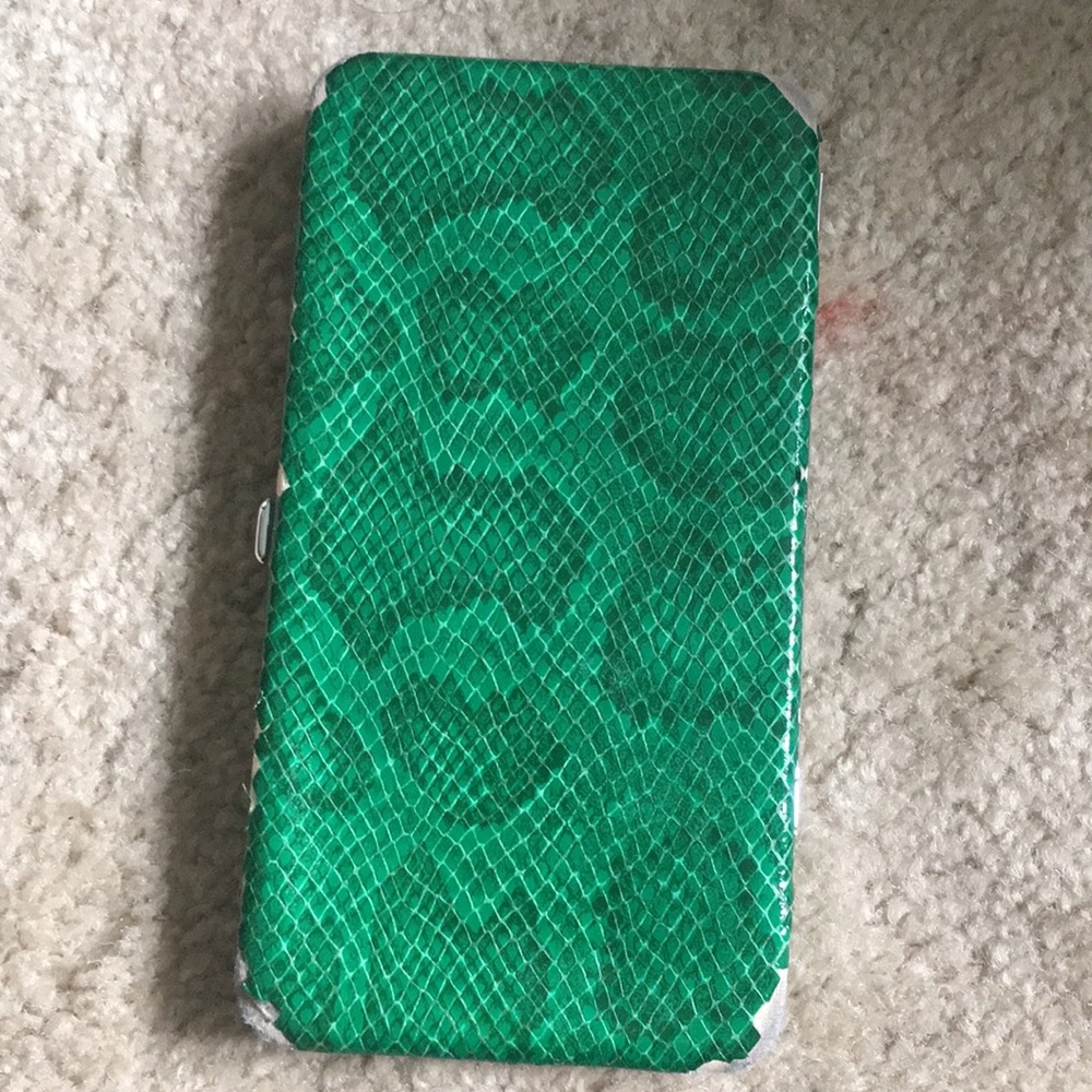 Green snakeskin wallet - Picture 1 of 4